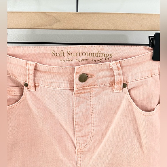 Soft Surroundings Ultimate Straight Leg Jeans Pink Size Small - Picture 5 of 6